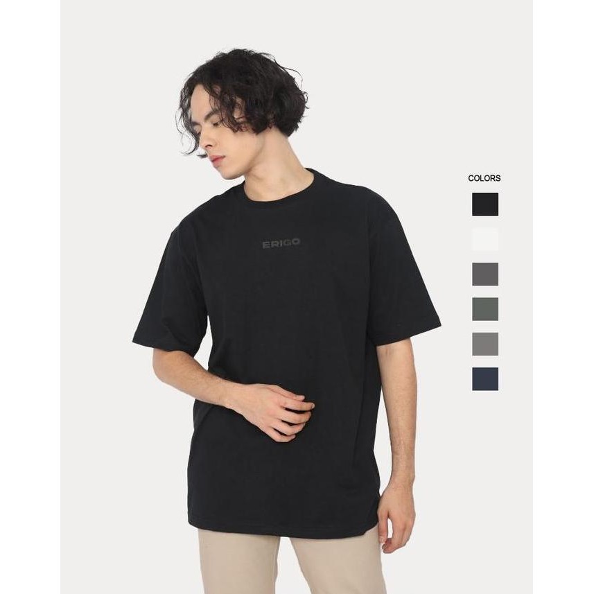 Erigo T-Shirt Oversize Logo HD Netral Color - Kaos Oversize Pria & Wanita