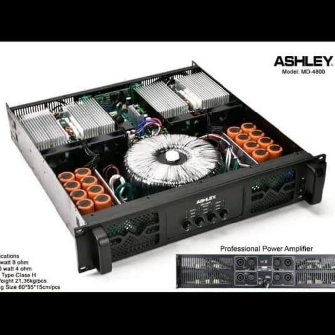 Power Amplifier Ashley MD4800 / Ashley MD 4800 ORIGINAL