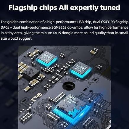 Fiio Ka15 Dual Cs43198 Portable Dac With 4.4Mm & 3.5Mm Outputs Earphone Adapter