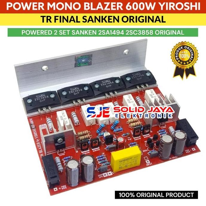 Kit Power Blazer By Yiroshi 600W Mono 600 Watt Tr Final For Sanken Asli Japan 2Sc3858 2Sa1949 C3858 