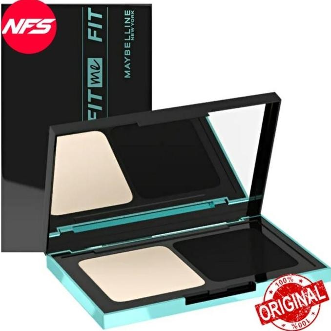 Maybelline Fit Me Powder Foundation 24H Oil Control-Matte+Poreless-Compact Full Set/Refill-24 H/Hour