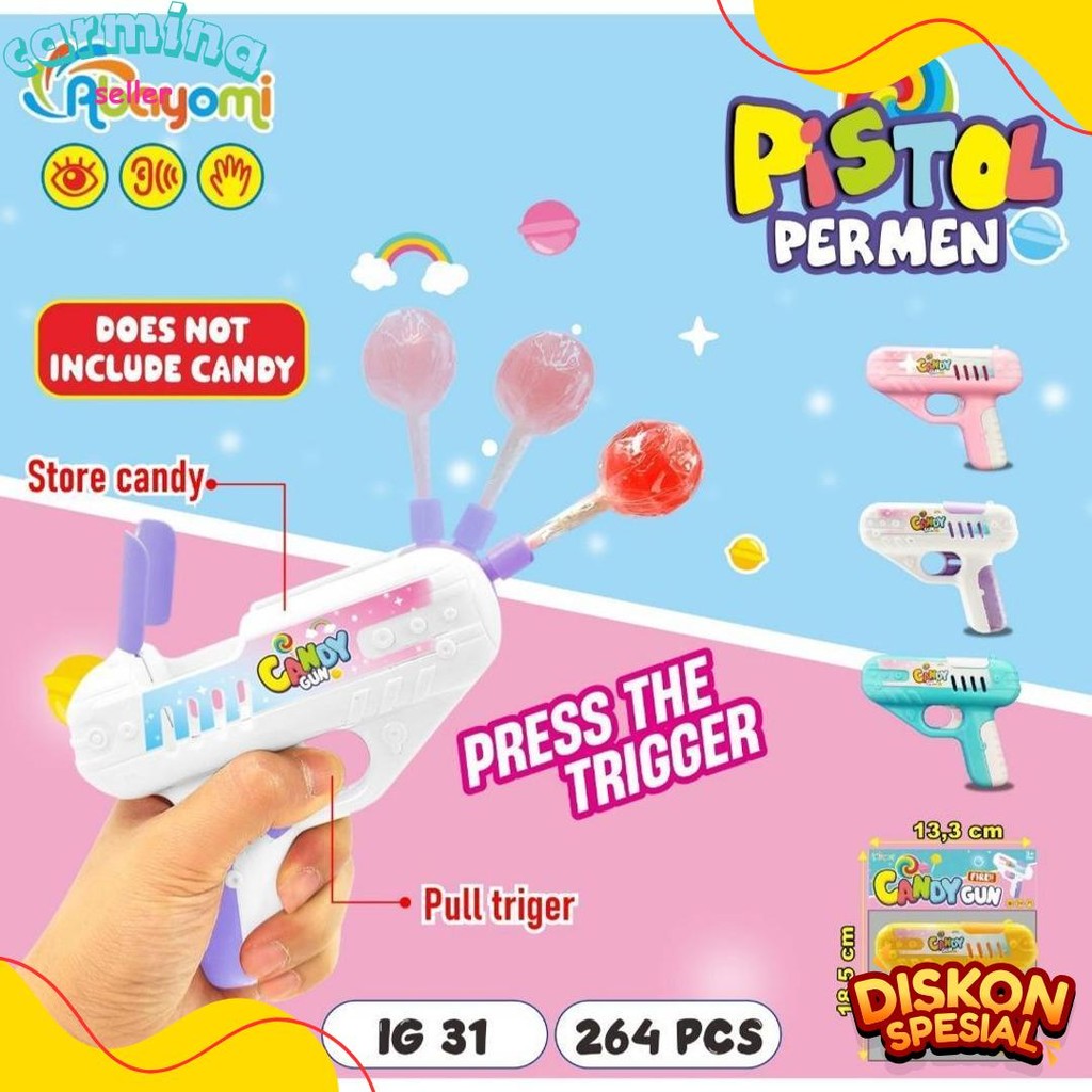Cod Mainan Anak Mainan Permen Ig 31 / Mainan Pistol Permen / Mainan Anak Anak