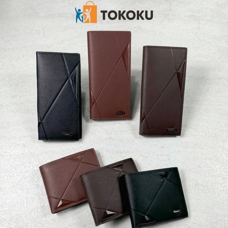 Trend - Bovis 16 Dompet Lipat Pria Kulit PU Premium Quality Dompet Laki-Laki Import Free Box Dompet 