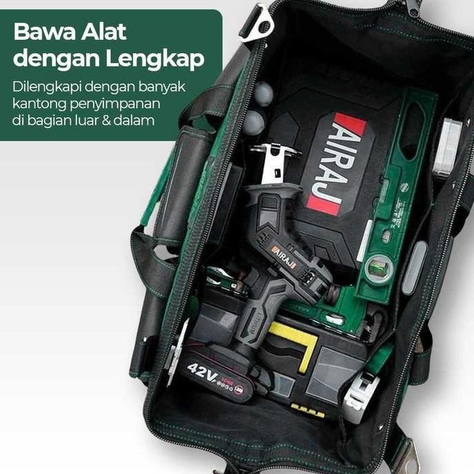Tas Perkakas Alat Kerja Tool Bag Kit Tempat Jinjing Tukang Listrik Dll