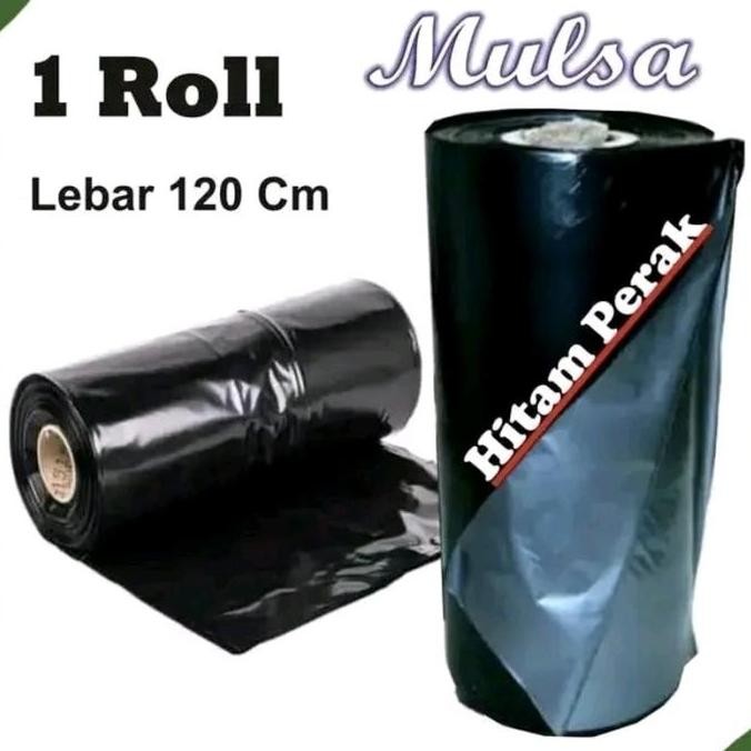 Plastik mulsa 5kg hitam perak 120cm 100cm 80cm plastik cabe plastik pagar sawah plastik perkebunan p