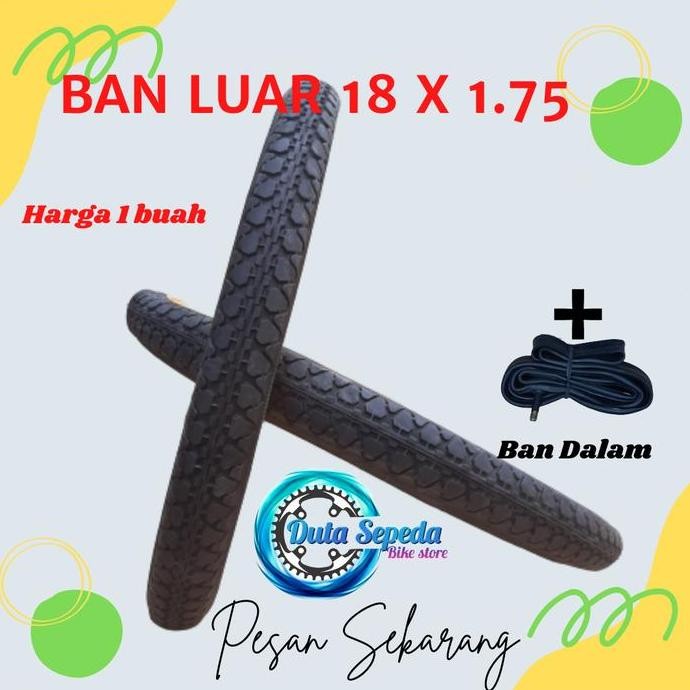 Paket Ban Luar Dalam Sepeda Anak Ukuran 18 X 2, 125