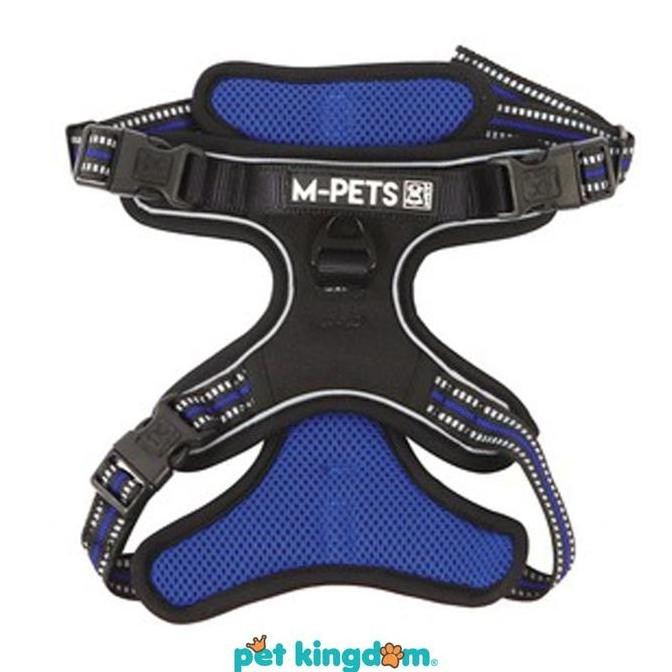 Premium M-PETS UKURAN M HARNESS ANJING HIKING - BIRU ELEKTRIK Promo