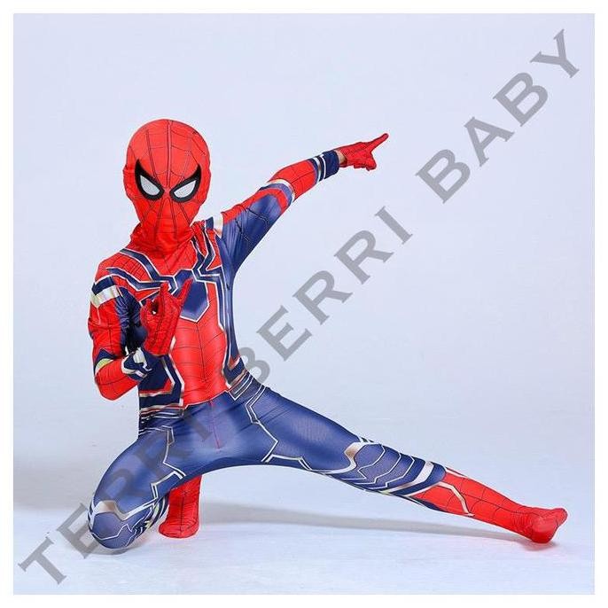Kostum Cosplay Spiderman Iron Spider Kostum Iron Spider