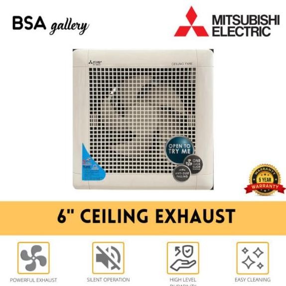 CEILING EXHAUST FAN MITSUBISHI 6 INCH EXHAUST FAN PLAFON HEMAT