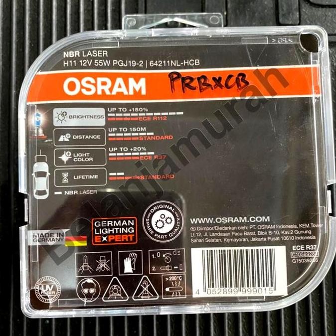 Bohlam Osram H11 H7 Hb3 Hb4 Night Breaker Nbr Laser Next Generatio Ori
