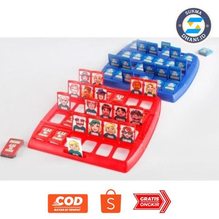 g-24 Mainan Anak Tebak Gambar Board Game  Who is it - Mainan Tebakan Gambar 1556 Viral