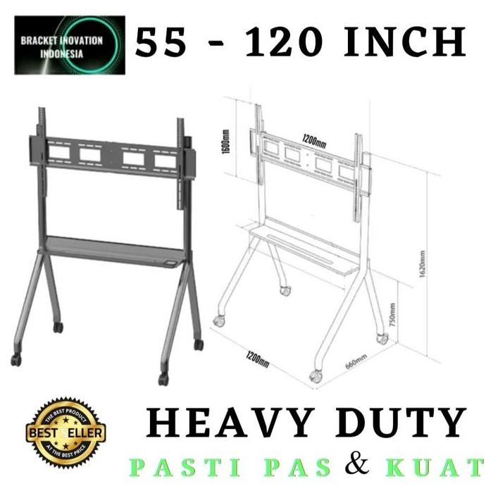 TERBARU standing bracket tv, braket stand tv, bracket standing tv 32-120 inch