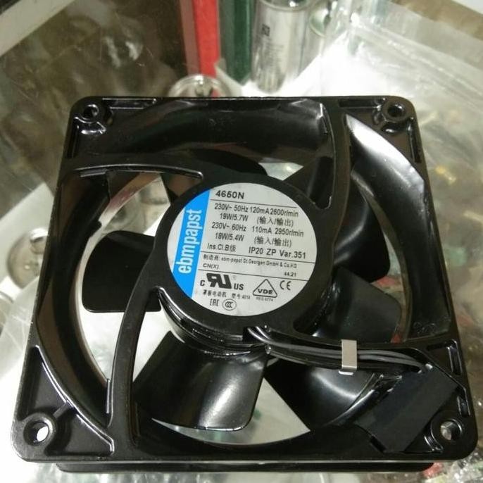 Fan ac ebmpapst ori germany ac 230v ukuran 4in ball bearing all metal TERMURAH