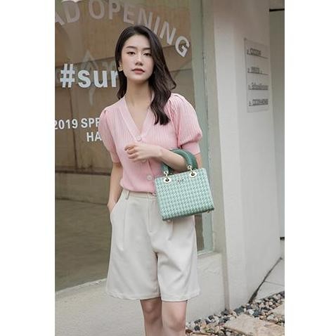 Promo Enji Tas Wanita Haejin Korean Style Handbag - Khaki COD