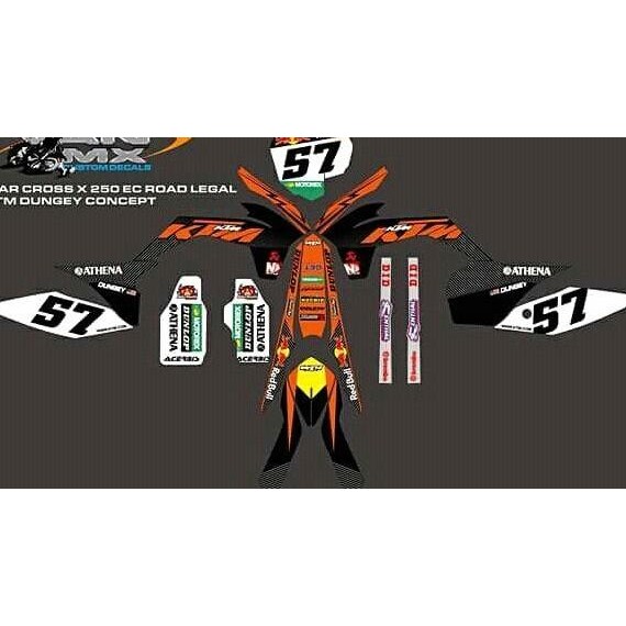 Decal motor viar cross x 250 EC Original