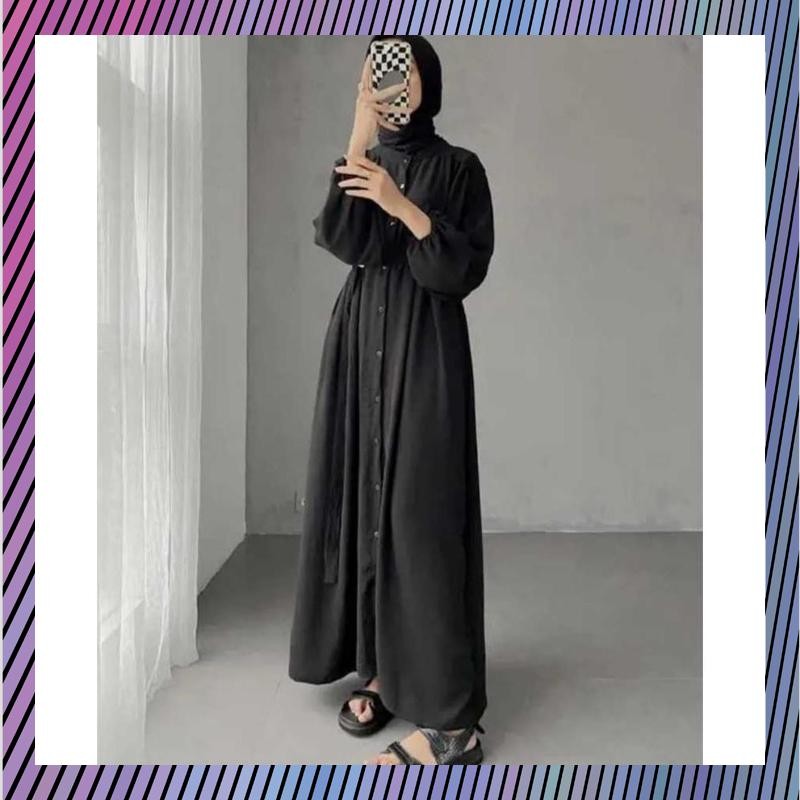 Cuci Gudang Syfa Dress - Baju Gamis Putih Wanita Kekinian - Baju Gamis Wanita Terbaru - Dress - Dres