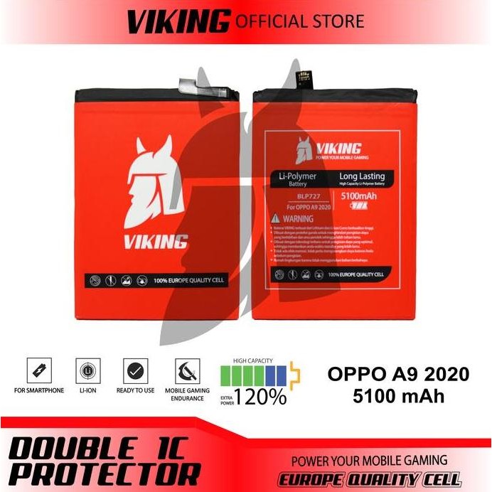 Viking Baterai Oppo A9 2020 - A5 2020 Blp727 Double Power