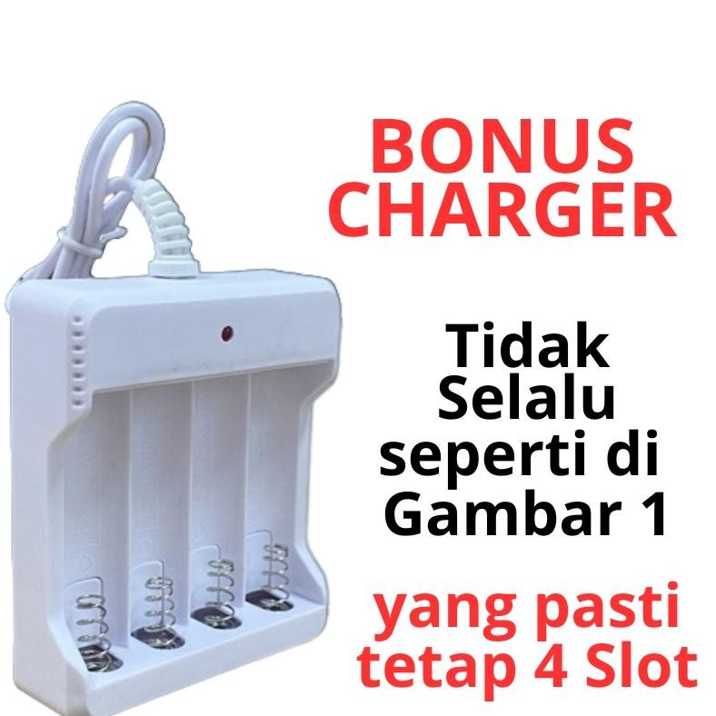 Berkualitas FREE CHARGER Baterai AA Sanyo Isi 4 Rechargeable Cas Charger Charge Recharge Tamiya Mura