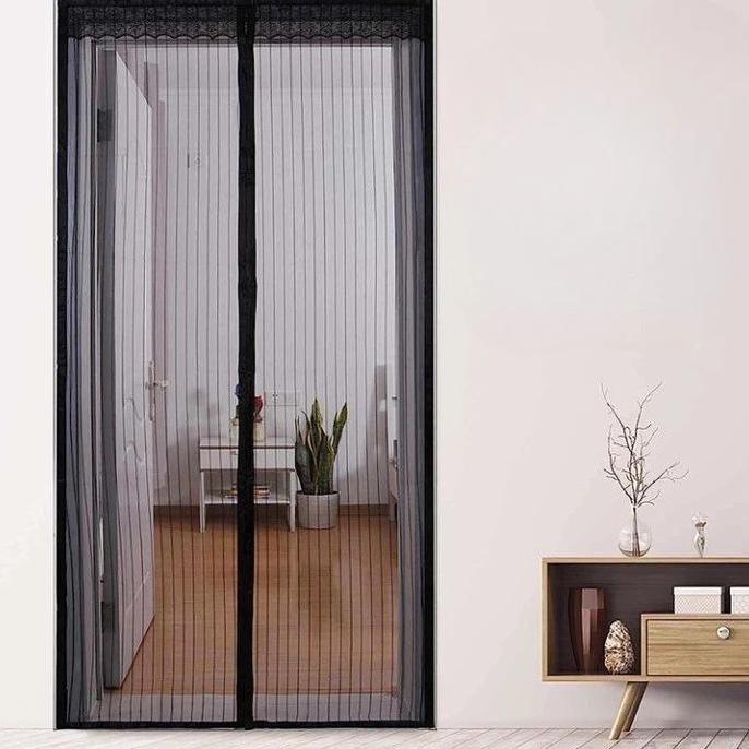 Tirai Pintu Magnet Polos / Tirai Pintu Magnet Anti Nyamuk / Tirai Magnet Pembatas Pintu Ruangan Anti