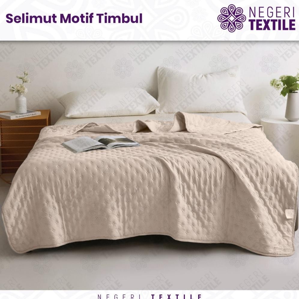Negeri Textile Selimut Bedcover Only Polos Jepang Halus Lembut Bahan Microtex Dacron Selimut Lembut