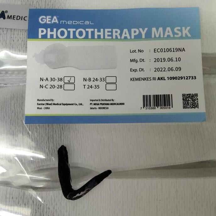 Penutup mata bayi GEA / Baby eye mask fototerapy