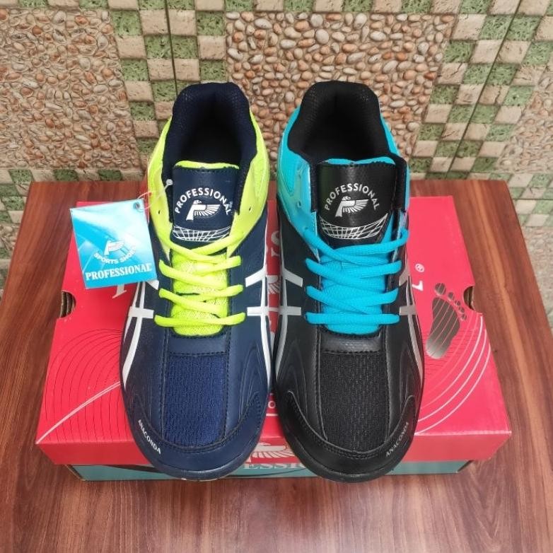 (Terbaru) [COD] SALE Sepatu Badminton Profesiona| Anaconda Original Cuci Gudang | Sepatu Professiona