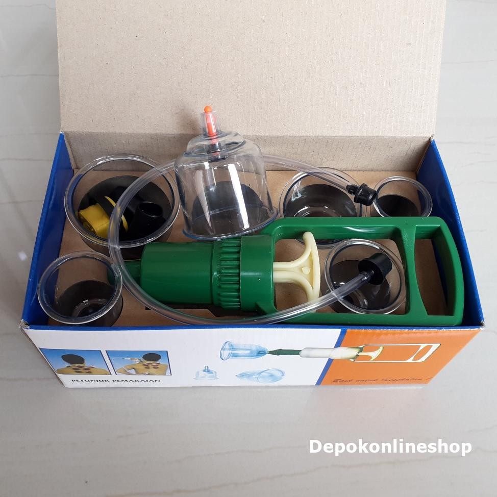 Kop Angin Set Alat Bekam isi 6 Tabung Cop Alat Terapi Kesehatan Tradisional