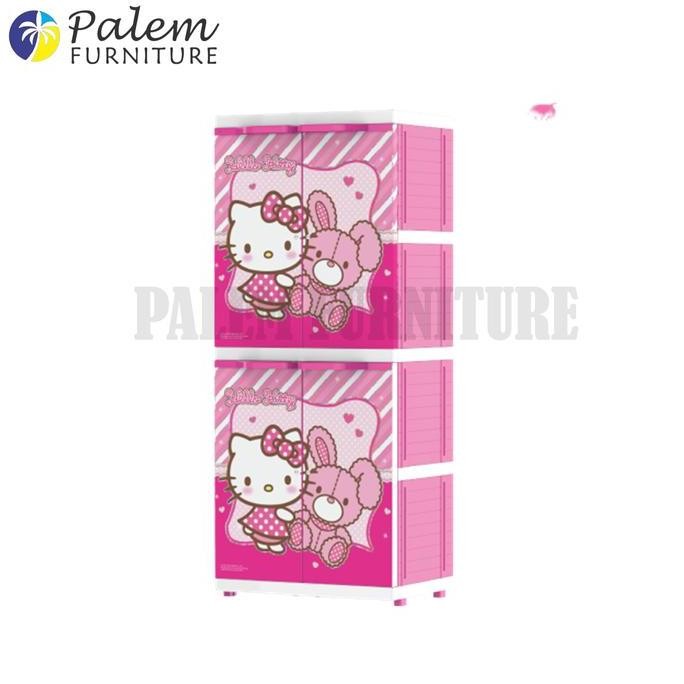 Promo LEMARI PLASTIK LEMARI PAKAIAN JUMBO 4 SUSUN NAIBA 9294 COD