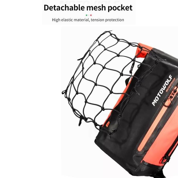 Motowolf Tas Ransel Waterproof Tas Touring Motor Original Premium