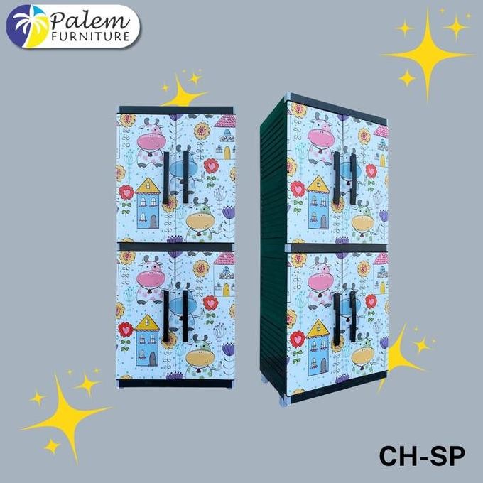 Promo LEMARI PLASTIK 4 SUSUN MIAMI ORLANDO SAPI KUNCI COD