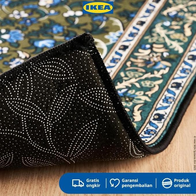 IKEA SHUFU Karpet Kecil Minimalis Hijau 75x115cm