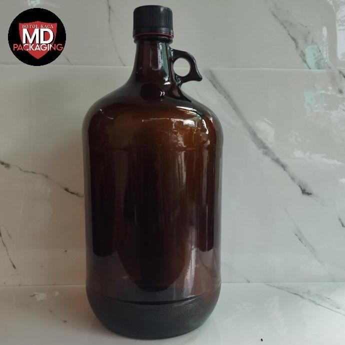 botol kaca 4 liter / botol besar