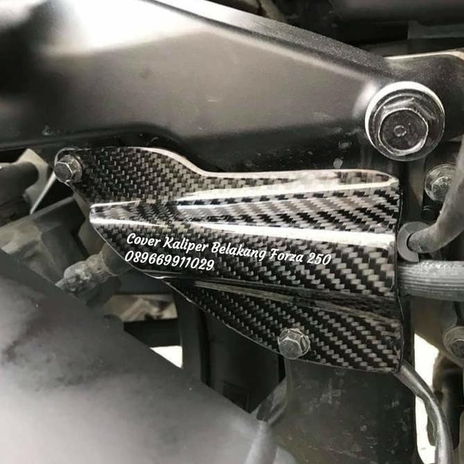 COVER KALIPER BELAKANG CARBON KEVLAR HONDA FORZA 250 Original