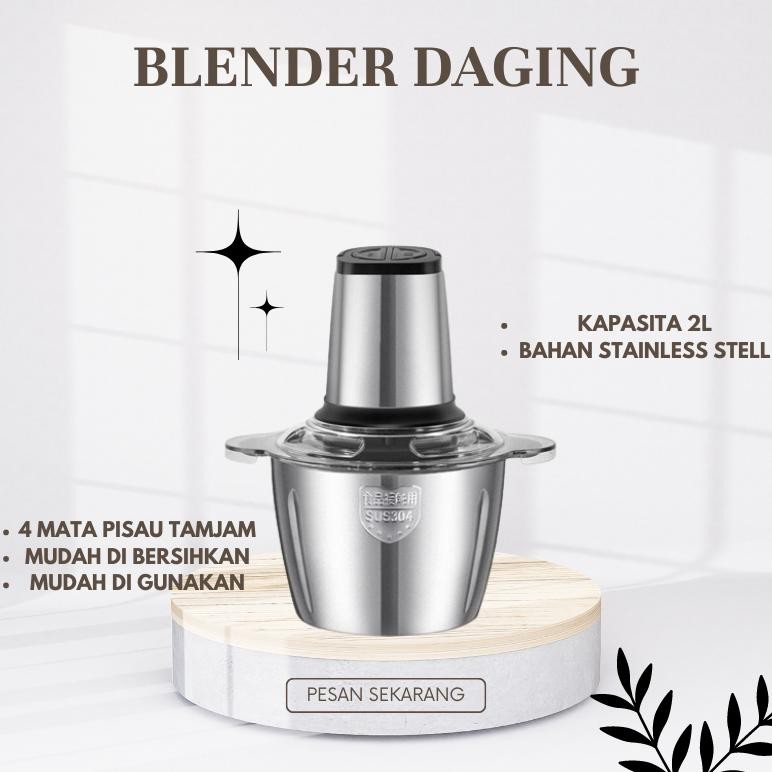 Blender Chopper Blender Daging Stainless Coper Penggiling Daging Serbaguna