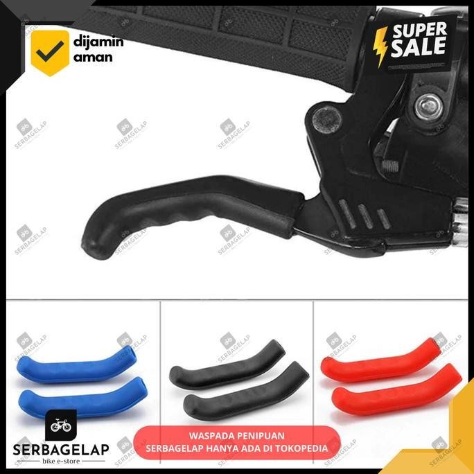 Silikon Karet Pelindung / Kondom / Cover Handle Tuas Rem Sepeda