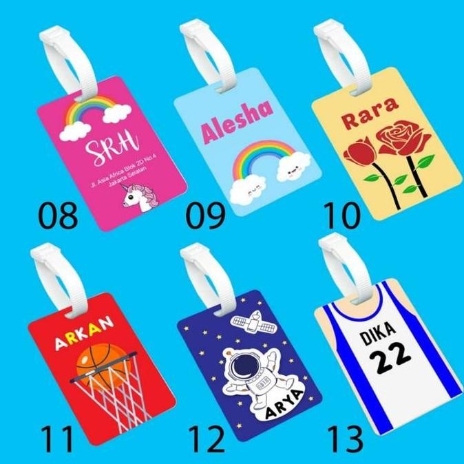 Luggage Tag Name Tag Tas Label Koper Nama ID Card Tas Custom acrylic