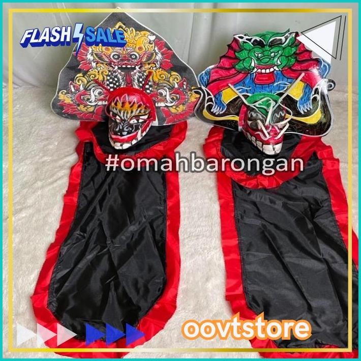 TERMURAH Mainan Anak Stelan Kaos Celana Reog Ponorogo dan Barongan Devil Caplokan Spon Free Embong K