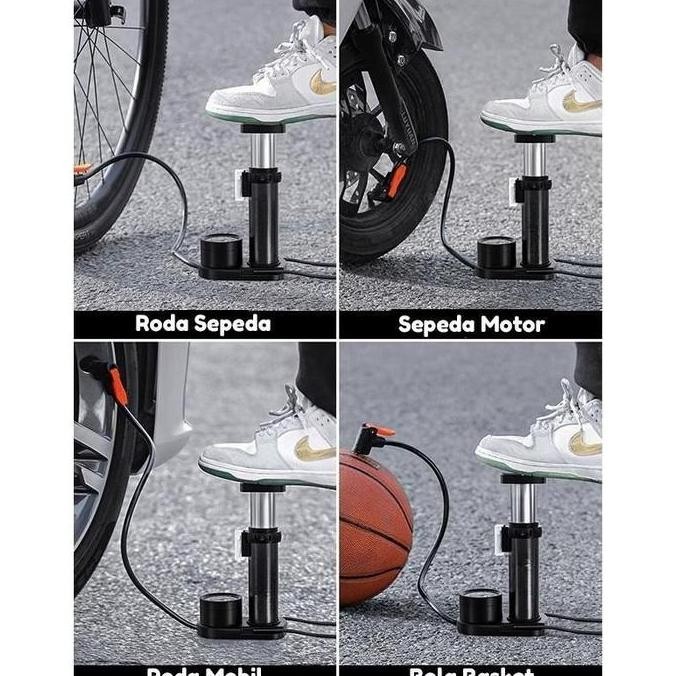 ENOTECA - Pompa Angin mini portable foot pump manual emergency motor Pompa Angin Kaki Pompa Kaki Pom