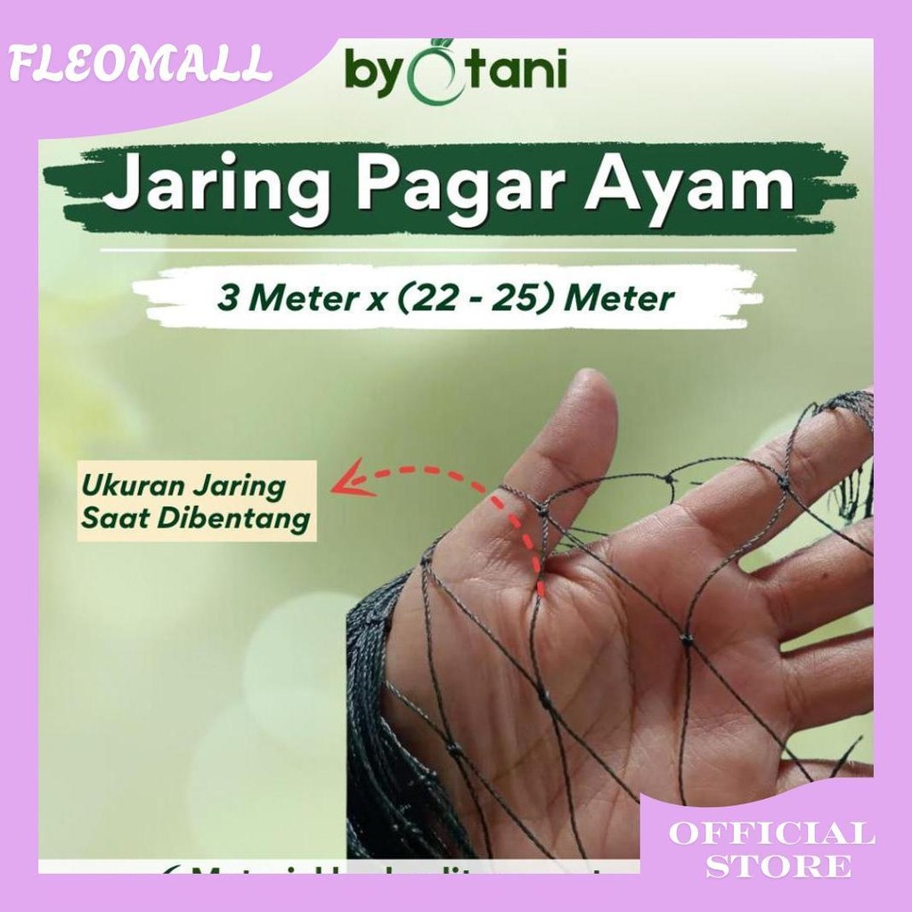Jaring Ayam 3 Meter / Jaring Kandang Ayam / Jaring Kebun / Jaring Serbaguna Promo