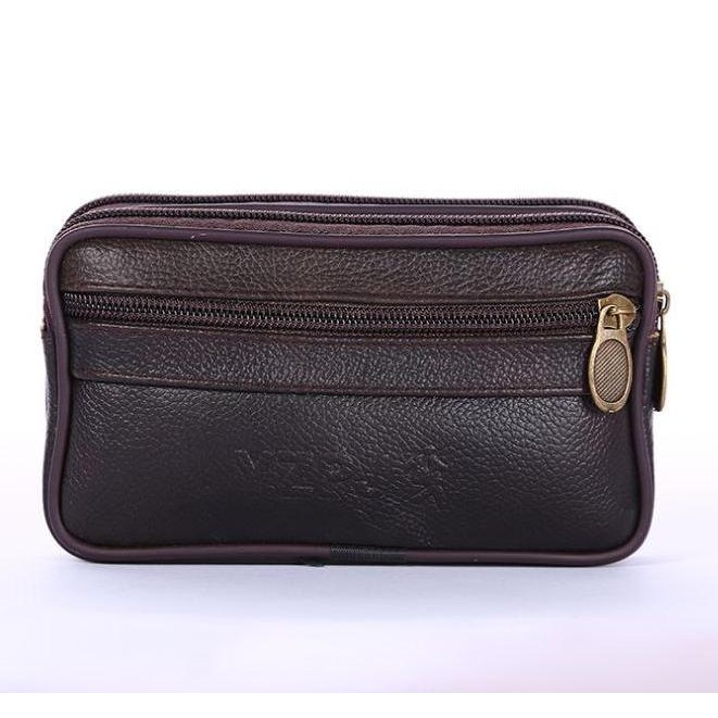 PAPPITSON- POUCH PRIA MORGAN WA005B7 HAND BAG BATAM PARIS KECIL FASHION  MURAH KULIT COKLAT KOREA