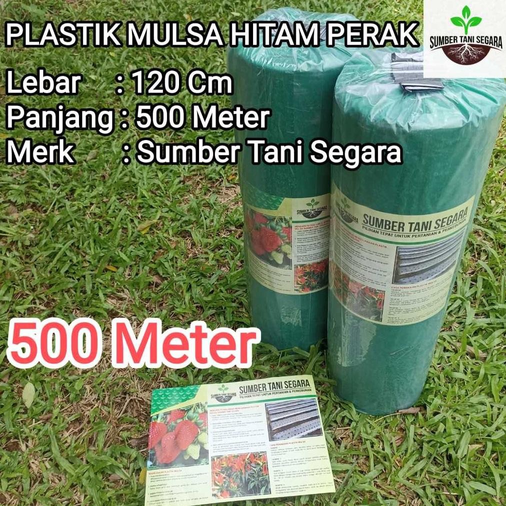 LEGOLANT- PLASTIK MULSA HITAM PERAK 500 METER MTR