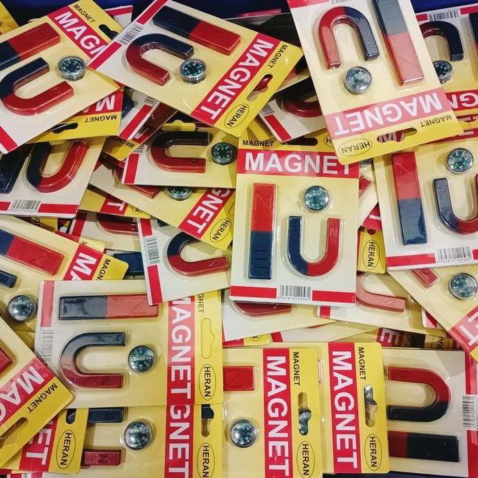 MAGNET I DAN U , MAGNET SEKOLAH, MAGNET PRAKTEK, MAGNET BIRU MERAH
