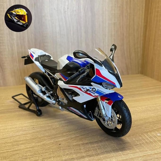 Diecast Miniatur Motor Bmw S1000Rr Skala 1/12 Welly