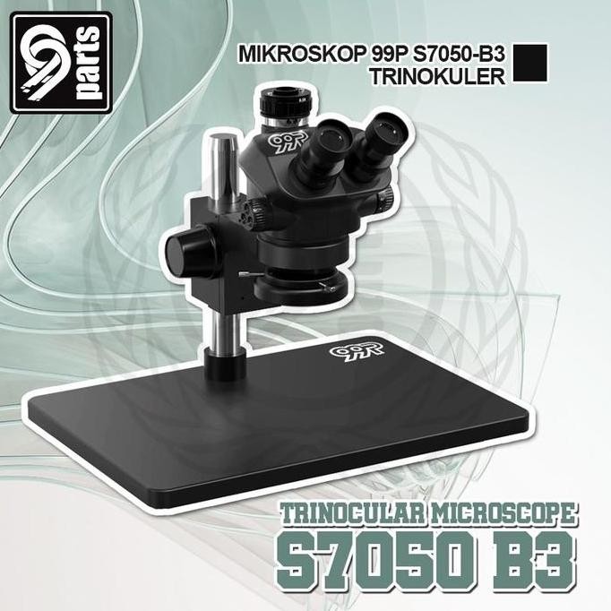 ENOTECA - Mikroskop Trinokuler 99P S7050 B3 + Lensa CTV Plus Lampu Mikroskop Original High Quality