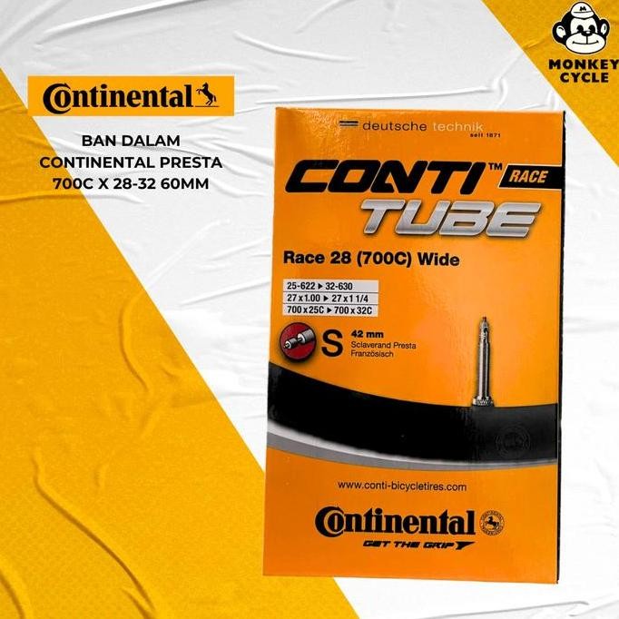 Continental Ban Dalam Continental Presta 700C X 28-32 60Mm Terbaik