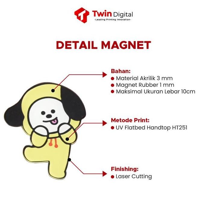 Cetak Custom Tempelan Kulkas - Tempelan Magnet