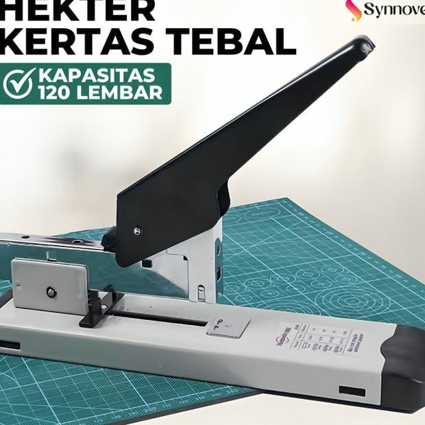 Staples Besar Kapasitas 120 Lembar Stepler Kertas Tebal Staples Jilid Buku Stapler Heavy Duty Hekter