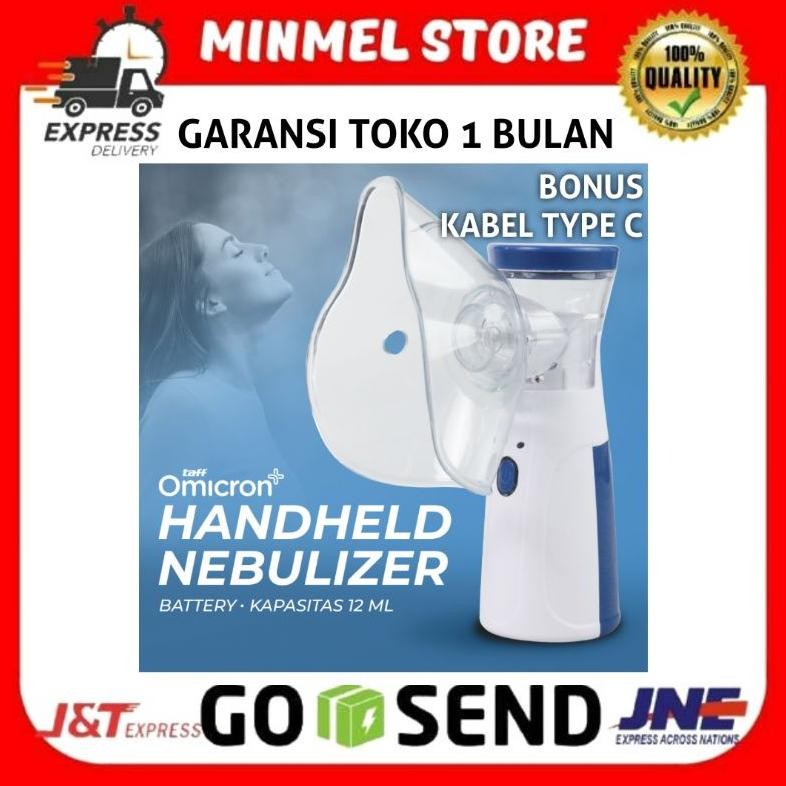 IDEALE- NEBULIZER MESH MINI INHALER PORTABLE ELECTRIC BATERAI TERAPI PERNAPASAN ASMA BRONKITIS NEBUL