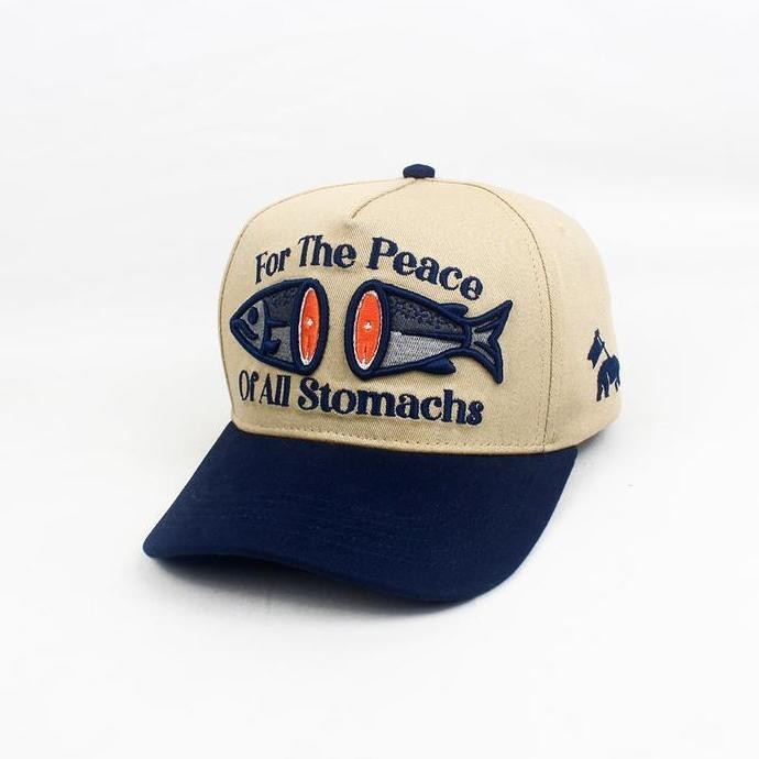 Topi Baseball Bordir Allhood - For The Peace Of All Stomachs/ Topi Bisbal / Topi Original Clothing /