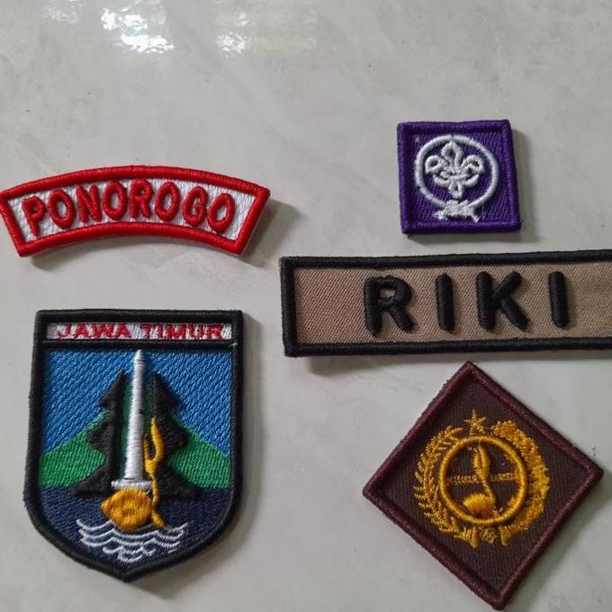 Bordir timbul atribut pramuka